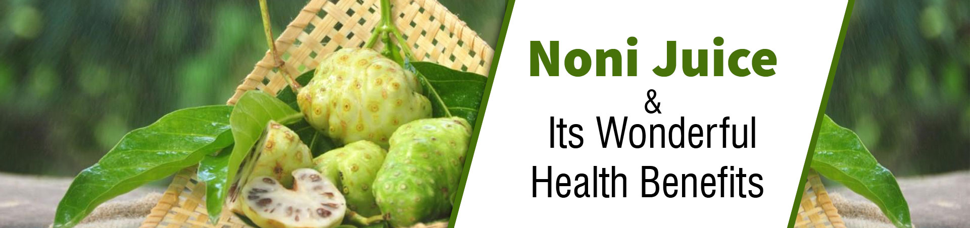 Noni Juice and Its Wonderful Health Benefits